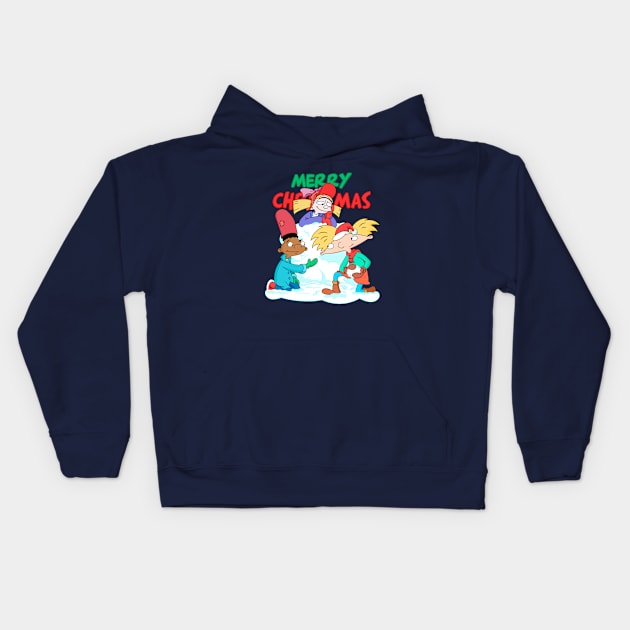 Merry Christmas Kids Hoodie by artxlife